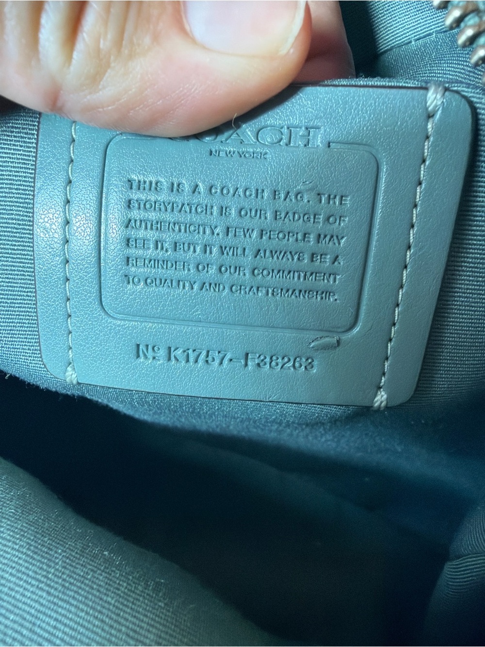 Coach Mini Charlie Backpack Pebbled Leather Seafoam Green F38263 - Picture 2 of 8